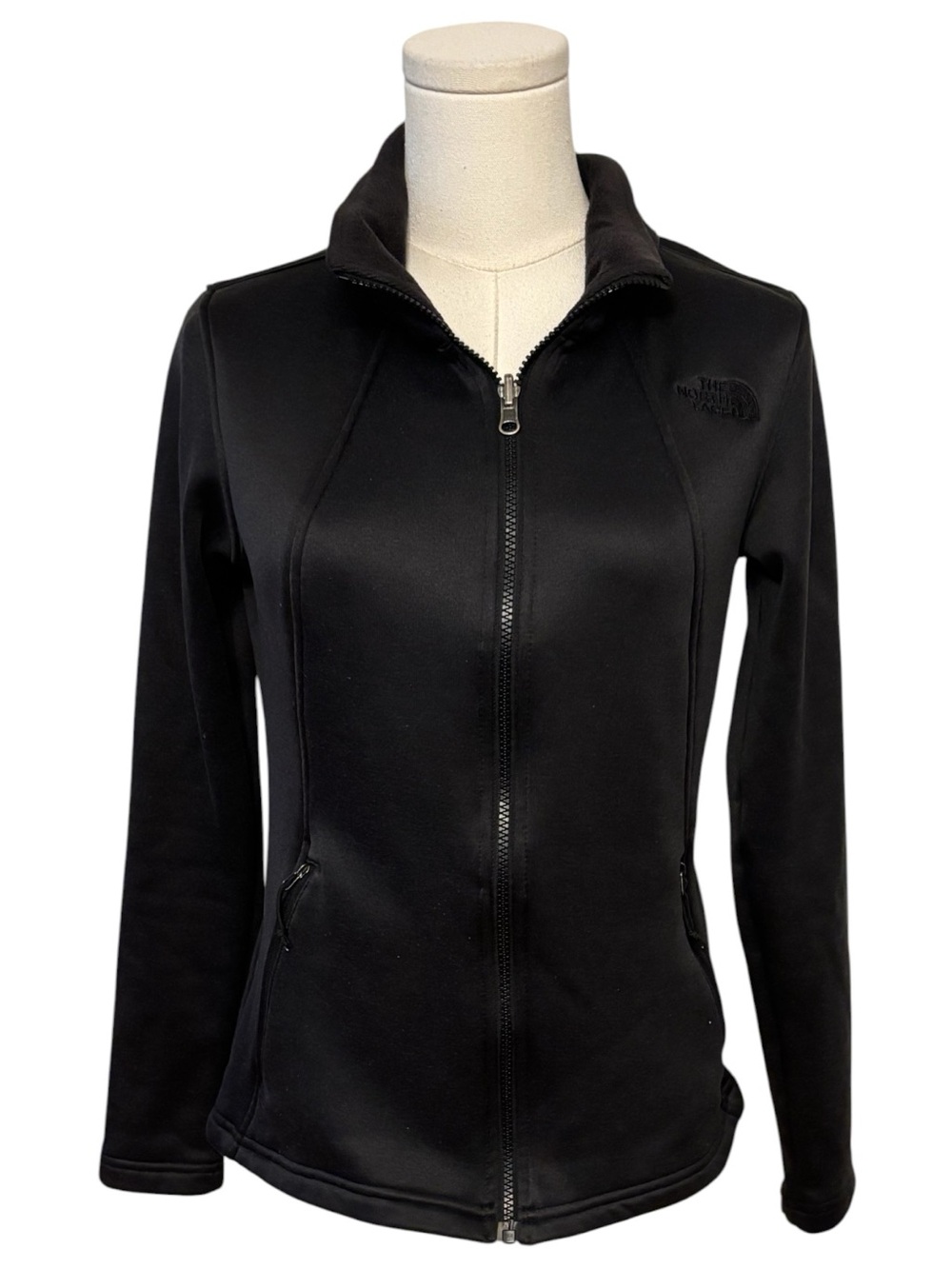 The North Face Black Athletic Full Zip Jacket Size Small